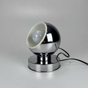 Mid Century Modern Atomic Eyeball Table - Desk  Lamp /  70s Italy  /Chrome