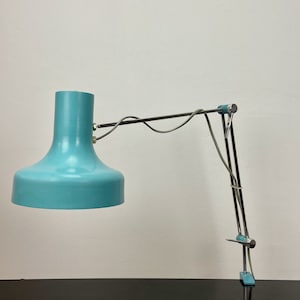 Mid Century Modern  Angle Poise Desk Lamp / Clamp on / Swing Arm / Architect Light  / Napako - 60s Czechoslovakia