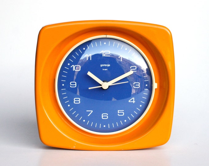 Retro Wall Clock / Gorenje Wall Clock / 70's Yugoslavia Etsy