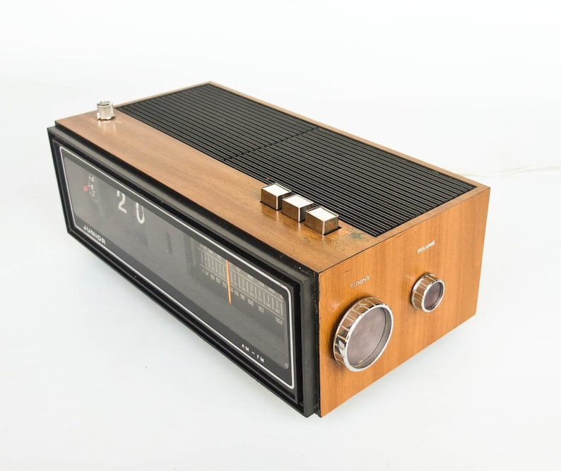 Vintage Flip Clock Alarm Clock / Radio Transistor / Junior / Etsy