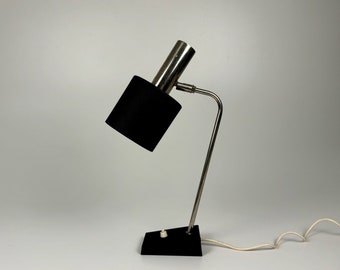 MCM Desk Lamp /  Koch & Lowy  / Black  Silver / 70s Germany