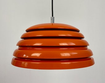 Mid Century Modern Hanging Ceiling Light / Pendant Lamp / Danish Design Lamp / Orange