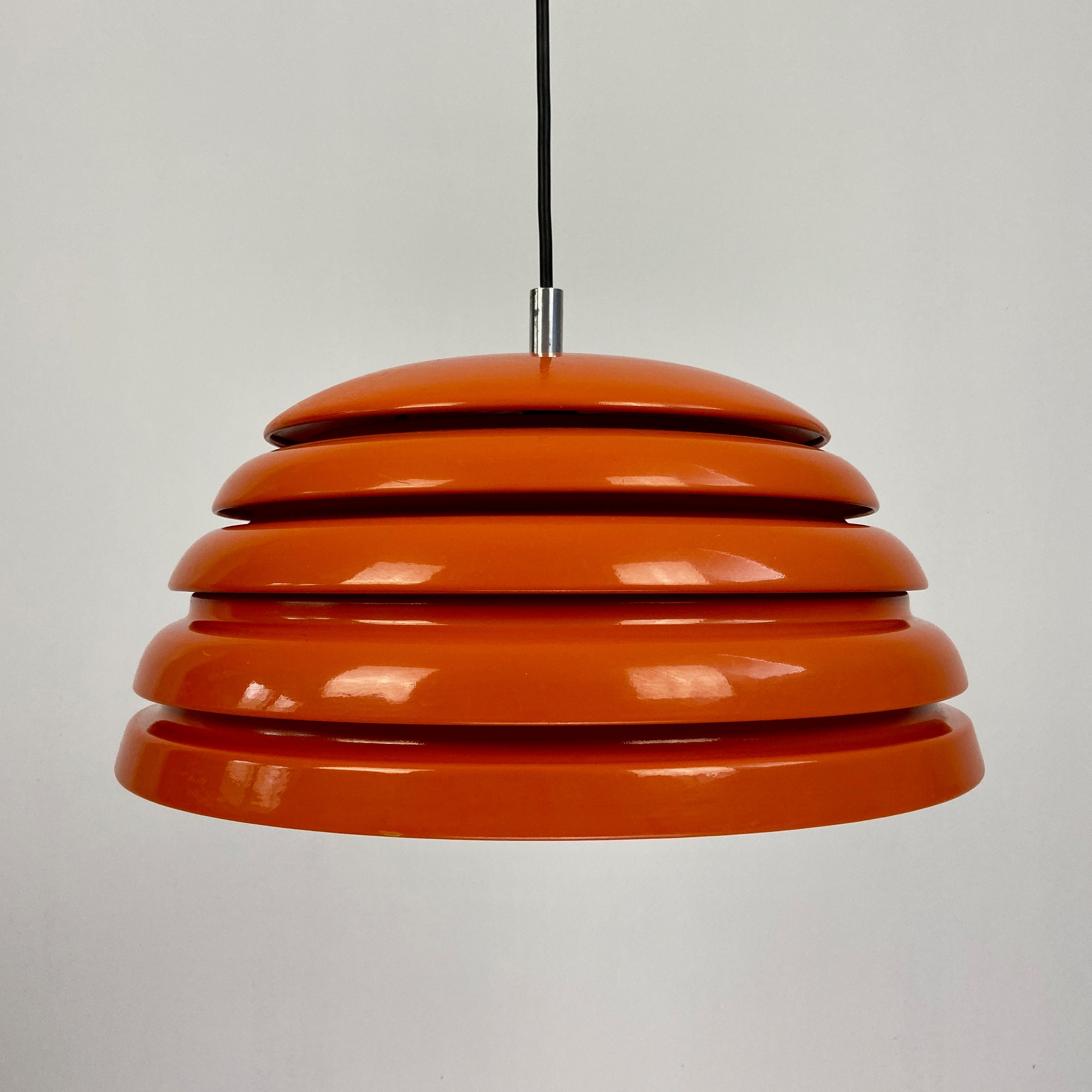70s hanging lamp orange - Etsy 日本