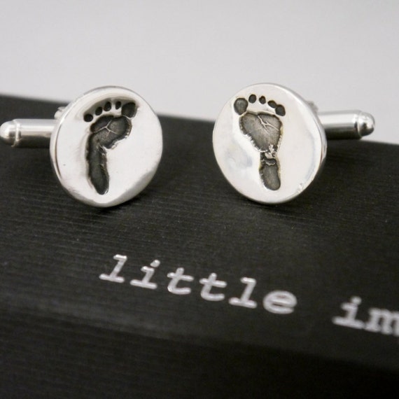 handprint cufflinks