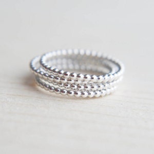 Stacking rings, Silver ring, Minimalist rings, Simple ring, Bubble ring, Modern jewellery, contemporary jewelry,  Minimalist jewellery