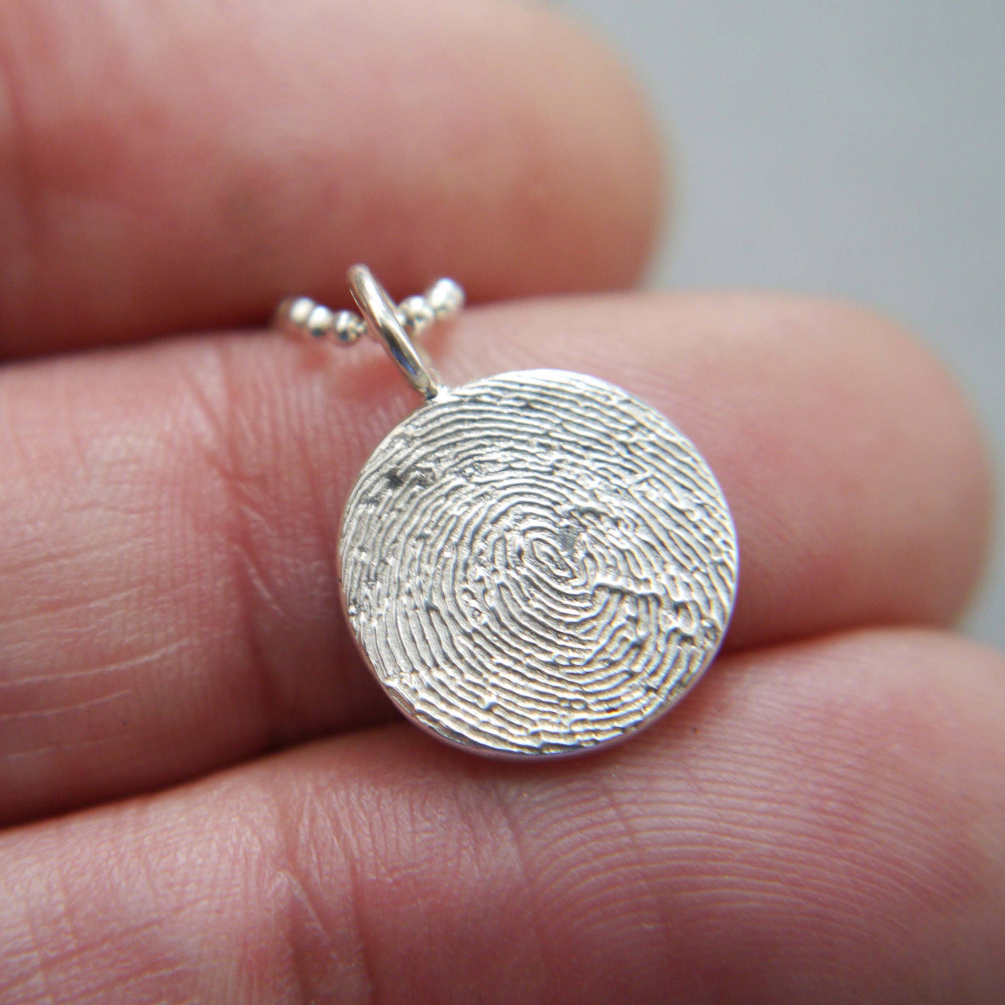 fingerprint jewellery — sustainable jewellery shop — Little Imp Jewellery