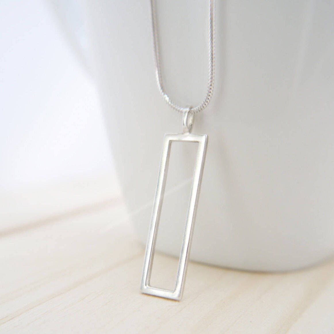 Vertical Frame Necklace 1