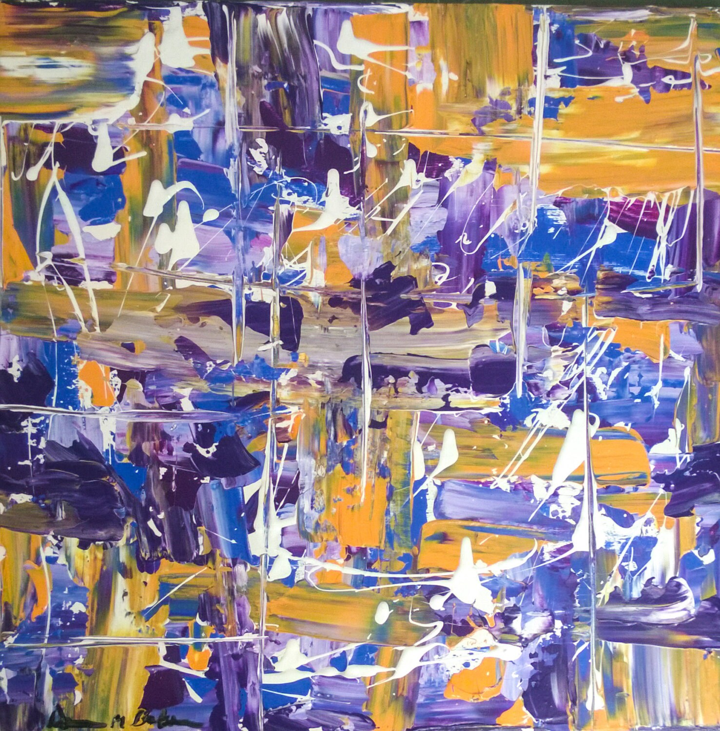 20x20 Acrylic Painting Titled Dream Chaser Etsy