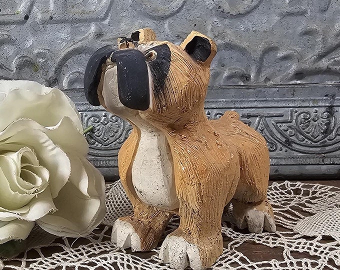 Artesania Rinconada Boxer Dog 110 - Retired 1995 - Made in Uruguay