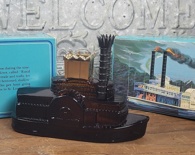 Avon Side Wheeler - Steamboat After Shave Decanters - 2 to Choose from - 1970s Vintage