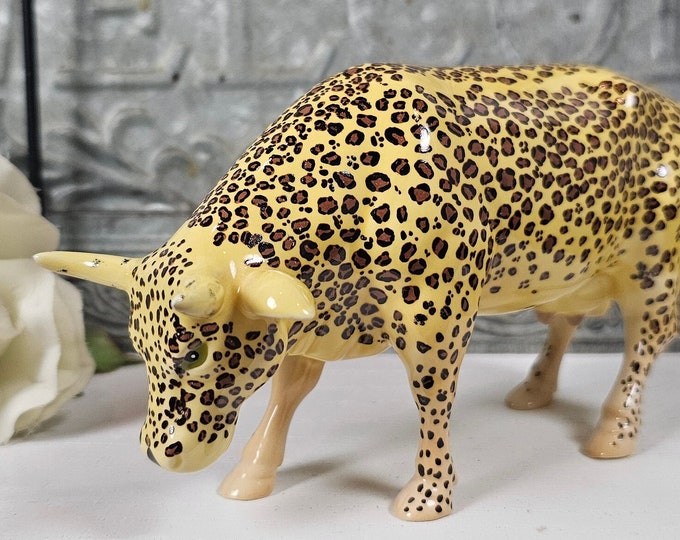 Cow Parade Leopard Cow #9169 - Retired 2000