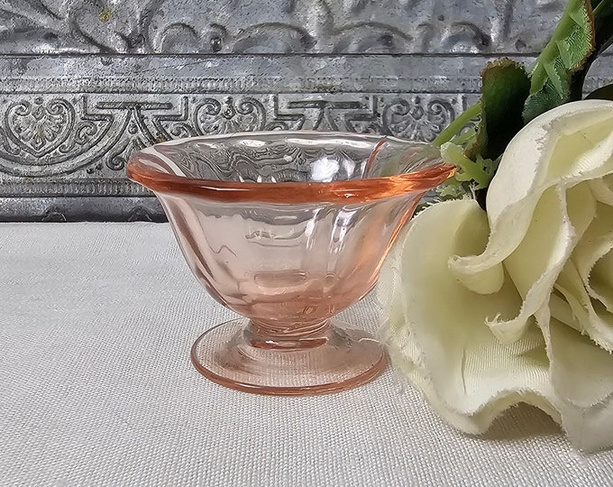 Depression Glass Footed Pink Nut Cup - Pink by Fostoria
