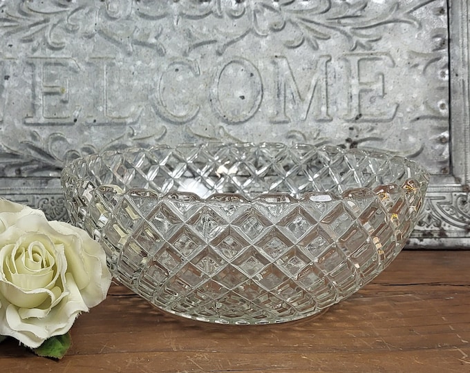 Large Fruit Bowl- Waterford Clear by Anchor Hocking