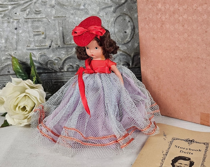 Antique Nancy Ann StoryBook - See Saw Marjorie Daw, #177 -  NASB Bisque doll