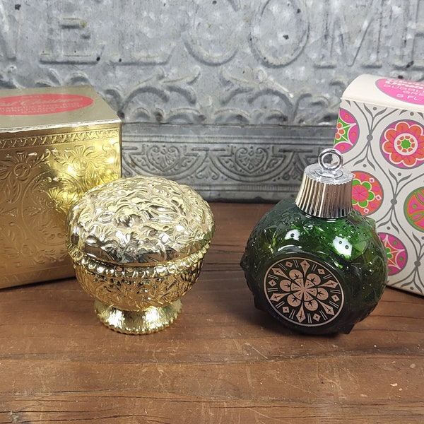 1970s Vintage Avon - VIB - Choose From Christmas Ornament Bubble Bath or First Christmas Candle