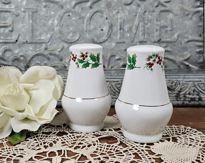 Salt and Pepper Shakers- Christmas Charm-Delight-Holiday-Harmony by Gibson Designs