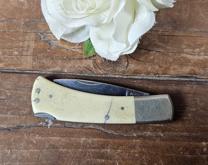 Vtg Khyber 1603 Folding Pocket Knife - Stainless Japan