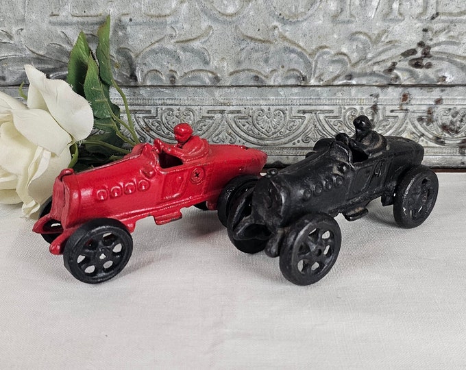 Antique Cast Iron Boat Tail Racer or Vintage Reproduction - You Choose