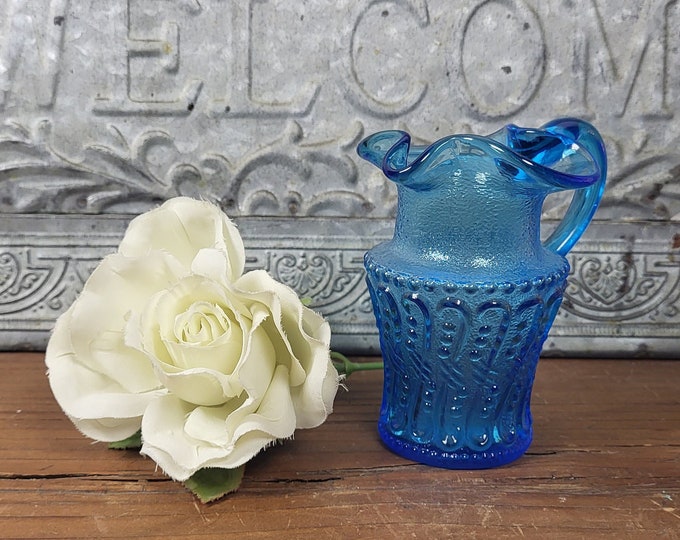 MCM Small Turquoise Grecian Style Pitcher or Creamer