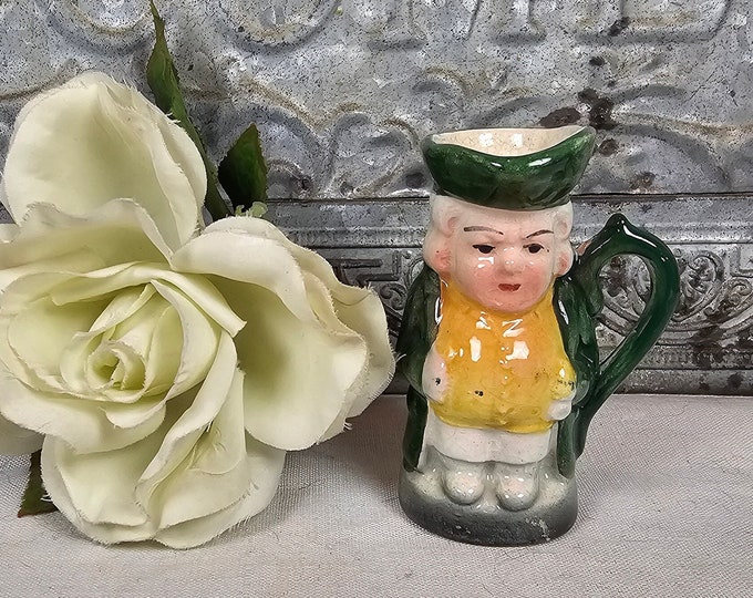 Vintage Gentleman Toby Mug with Side Handle