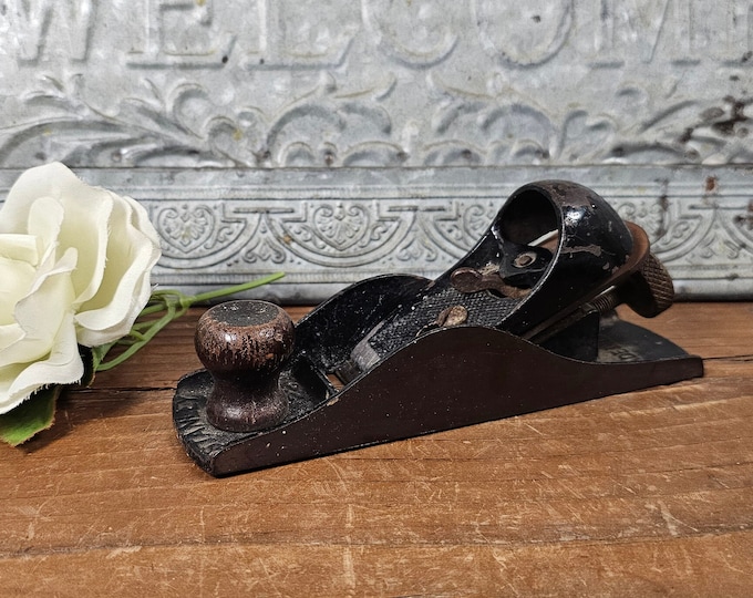 Vintage Stanley No. 220 Wood Block Planer - Smooth Bottom