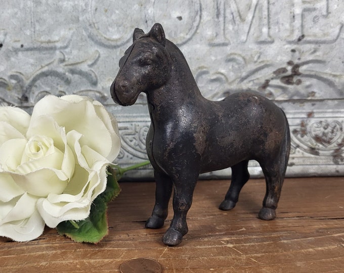 Antique Horse Cast Iron Still Penny or Coin Bank - Arcade Manufacturing Co.