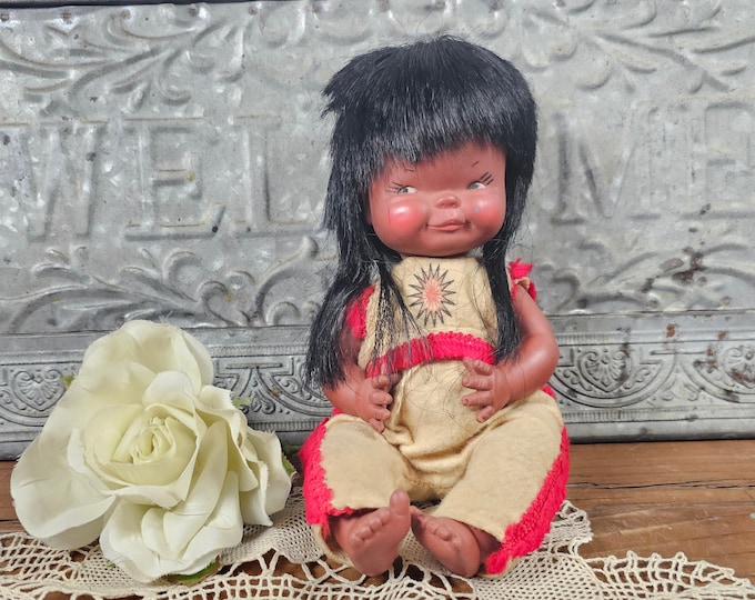 Vintage Regal Inuit Eskimo Doll - Canada Souvenir