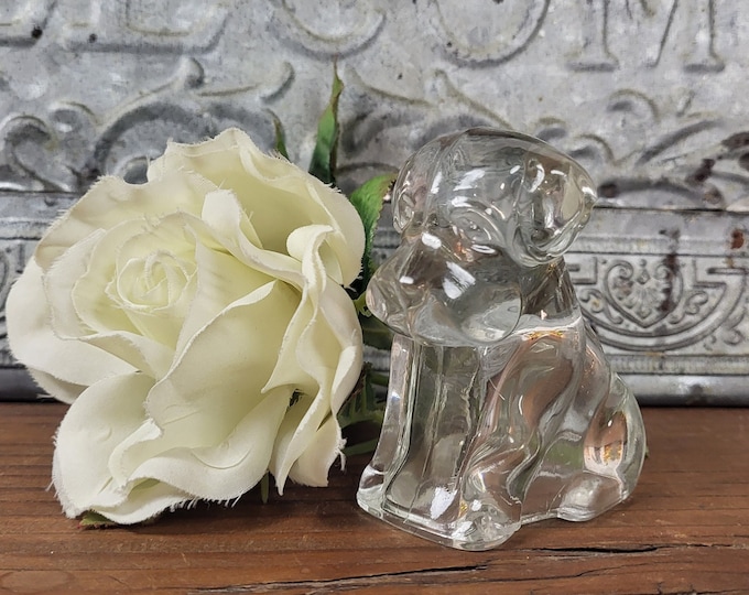 1940s Federal Glass Dog Puppy