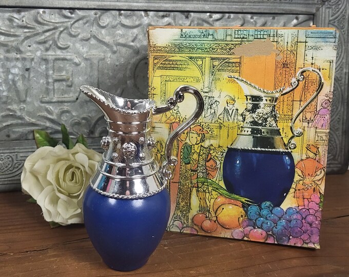 1970s Vintage Avon Venetian Pitcher (32) 3 oz. Patchwork Cologne Mist - VIB
