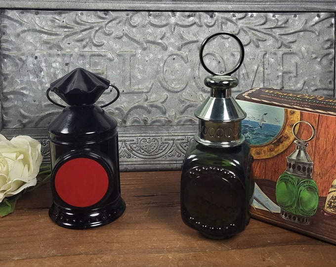 Vintage 1970s Avon Lantern After Shave Decanter: Choose  Whale Oil or Captain's 1864