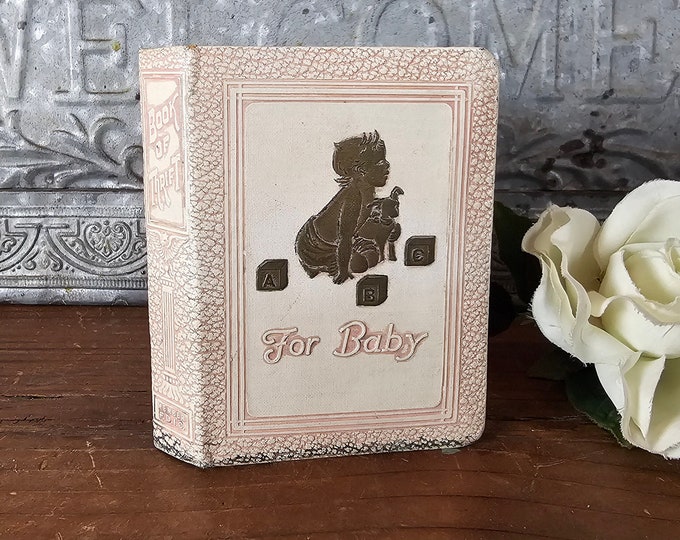 Antique 1920s Book of Thrift For Baby Savings Bank