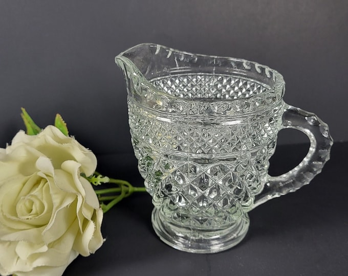 Vintage Pressed Glass Creamer - Wexford by Anchor Hocking