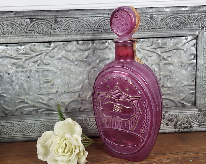 Vintage 1970 Ezra Brooks Patriotic Decanter - Bourbon Whiskey - Empty