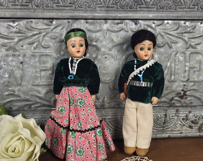 MCM Native American - Navajo Indian - Souvenir Dolls