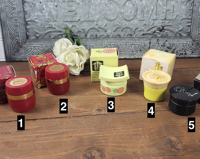 MCM Avon 0.66 oz Sachet Creme Jars and Boxes - 4 to Choose from