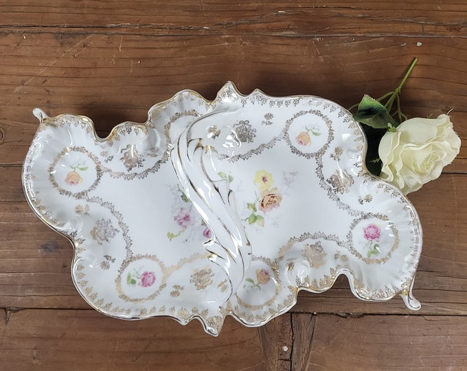 Vintage Carl Tielsch C.T. Porcelain Large Serving Dish, Platter
