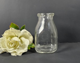 Vintage Half Pint Milk Bottle made by Thatcher Glass Manufacturing Company