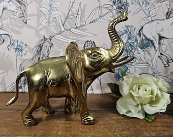 Vintage Gatco Solid Brass Elephant