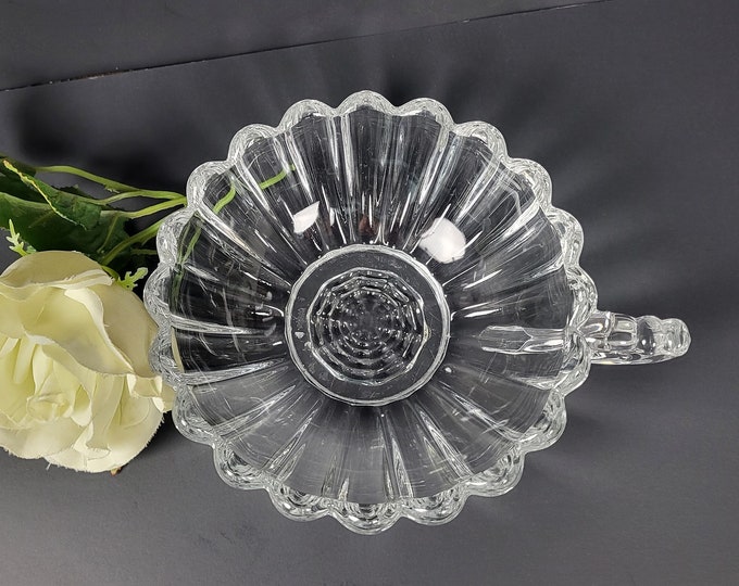 Open Flat Handled Jam/Jelly Dish - Clear Crystolite by Heisey