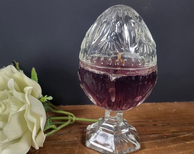 Vintage 1980 Avon Crystalglow Clearfire Candle