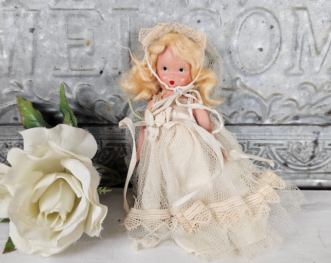 Antique Nancy Ann StoryBook - Bride #86 - NASB Bisque doll