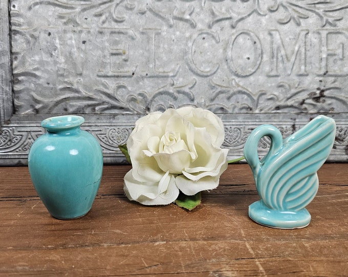 Charming Miniature USA Pottery Vases - Choose from Vase or Art Deco Swan