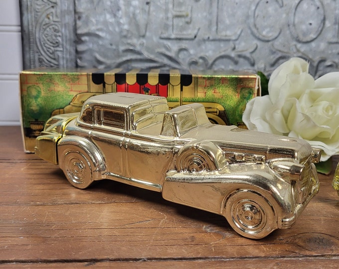 1970s Avon Solid Gold Cadillac After Shave Decanters - 2 to Choose from