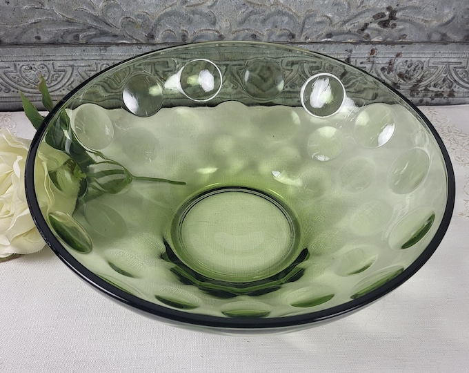 MCM Eldorado Green 9” Serving Bowl by Hazel-Atlas