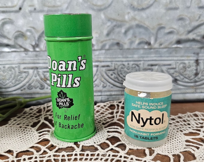 Vintage Advertising Tins - Choose from Doan’s Pills or Nytol