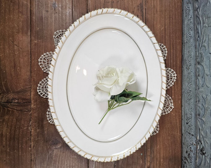 14” Oval Serving Platter - Belmont by Johnson Brothers