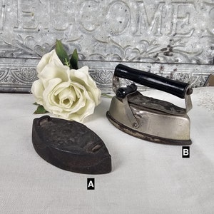 Antique Child&#39;s Sad Irons: Shabby Chic Nursery Decor Antique Child’s | Two to Choose from