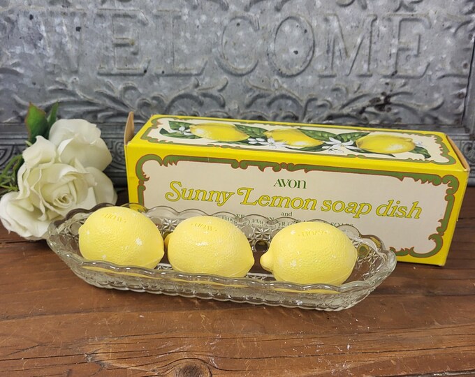 MCM Avon Perfumed Set of 3 Hostess or Guest Soaps - Sunny Lemon