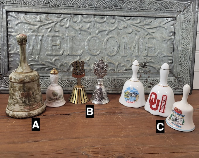 Vtg Souvenir Bell Lots - 3 to choose from
