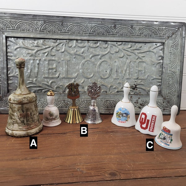 Vtg Souvenir Bell Lots - 3 to choose from